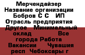 Мерчендайзер › Название организации ­ Бобров С.С., ИП › Отрасль предприятия ­ Другое › Минимальный оклад ­ 17 000 - Все города Работа » Вакансии   . Чувашия респ.,Чебоксары г.